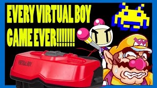 Every Virtual Boy Game Ever Made In One Video!!!!! - Top Hat Gaming Man