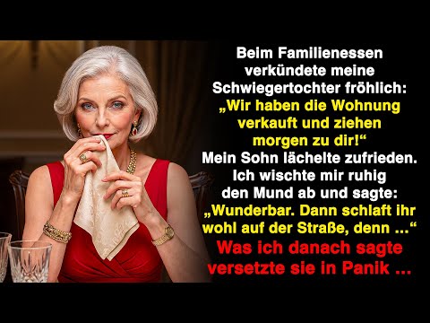 „Dein Haus ist größer, deshalb verkauften wir unsere Wohnung und ziehen morgen zu dir.“