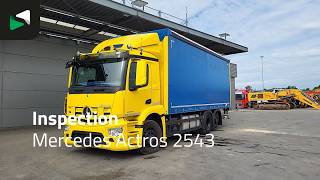 Mercedes-Benz Actros 2543 6X2 German Truck Lift Axle Tailgate Euro 6 curtainsider truck | Image 4 - Autoline