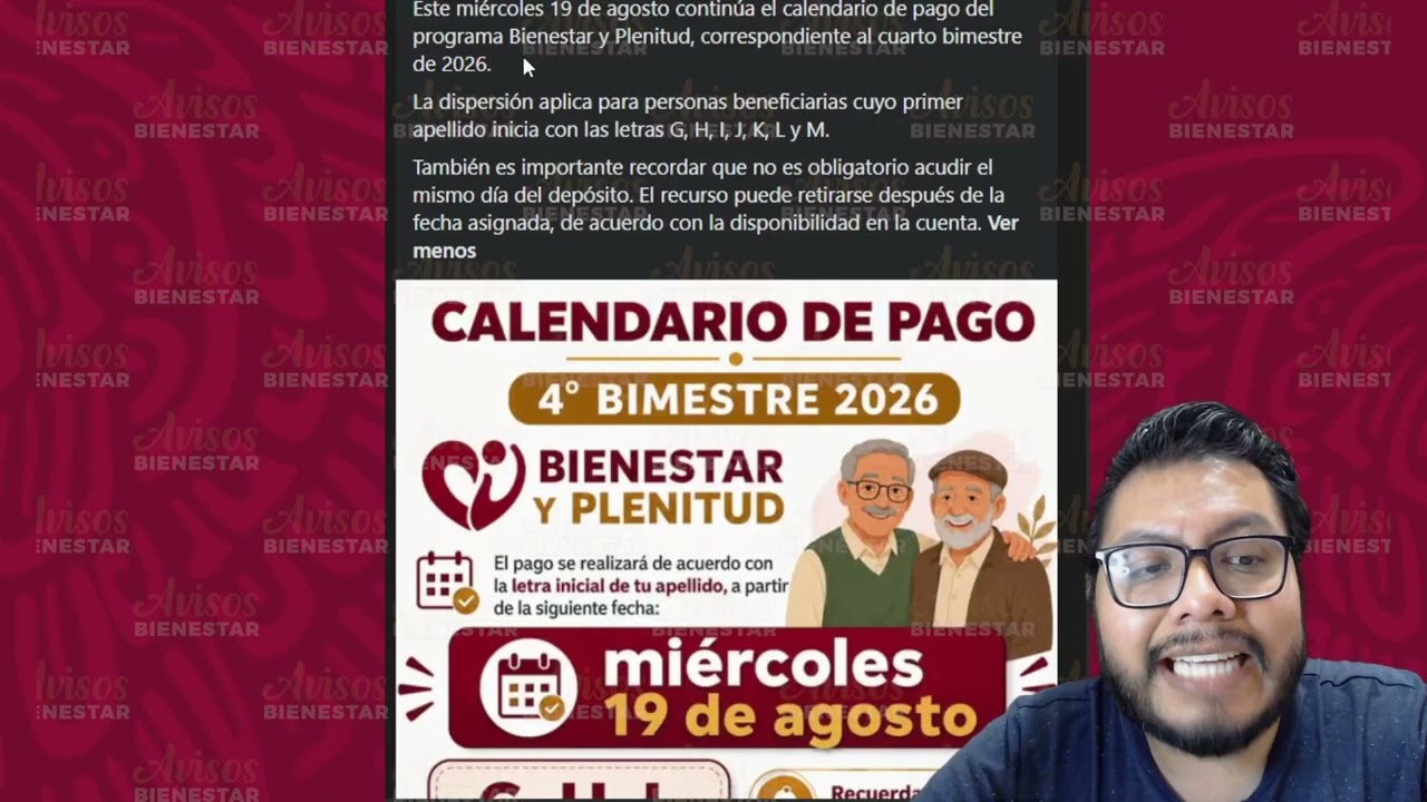 ¡HOMBRES DE 63 y 64 AÑOS! ya esta el pago de bienestar y plenitud, NO SE TE PASE hoy 19 de agosto