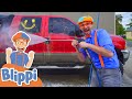 Blippi Washes A Truck Trucks For Kids Educational Videos For Toddlers