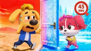 Hot VS Cold Challenge | Good Habits for Kids | Fun Story | Kids Cartoon | Sheriff Labrador