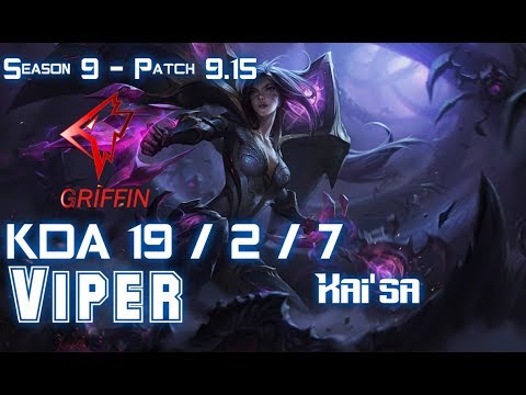 GRF Viper KAI'SA vs VARUS ADC - Patch 9.15 KR Ranked