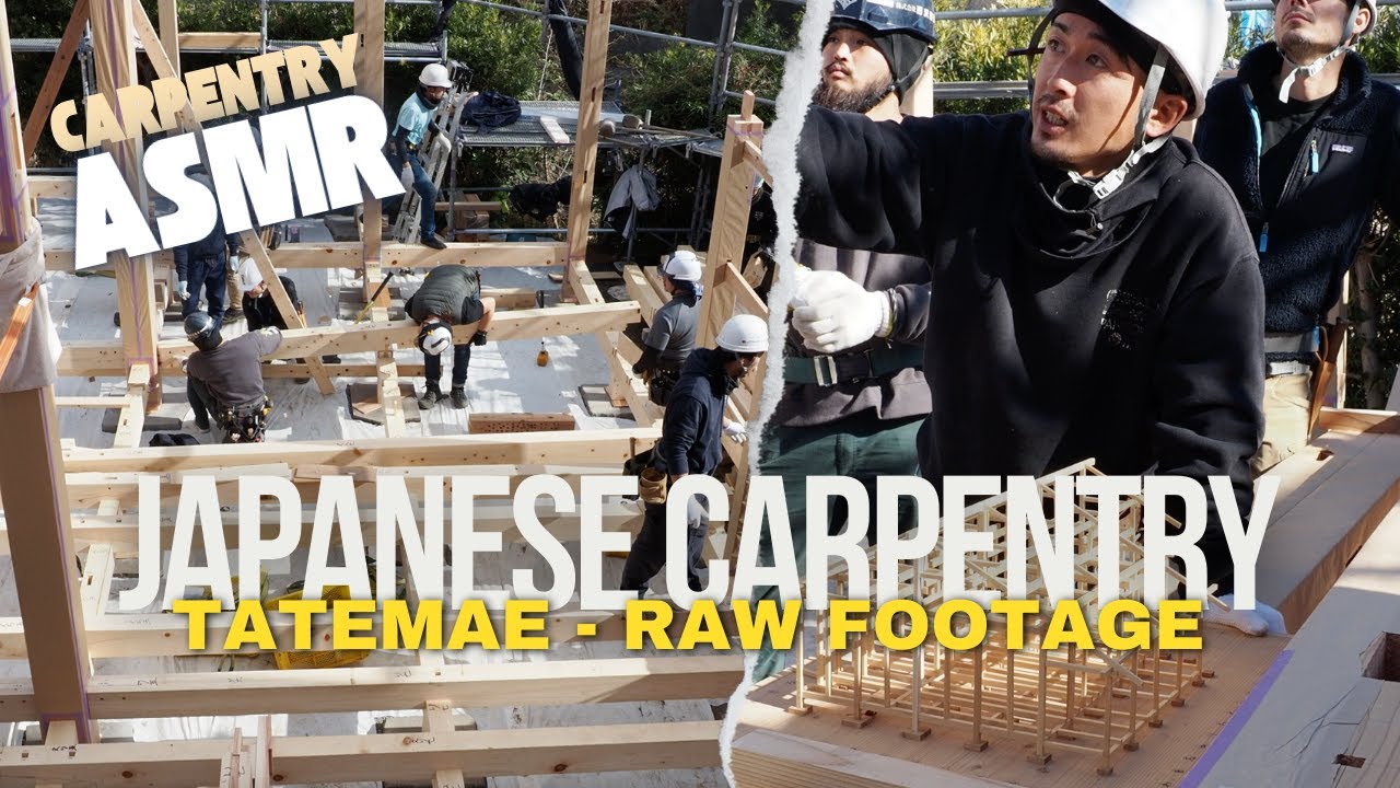 Uncut Tatemae - Raw Build Sounds from a Japanese Jobsite - Carpentry ASMR