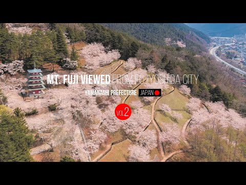 4K 「新倉山浅間公園　忠霊塔の桜」　広報ふじよしだ2020.5月号　Vol.2