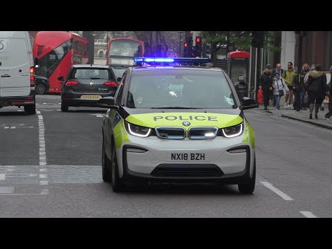 Collection - Police and Ambulances Responding with lights and sirens in London
