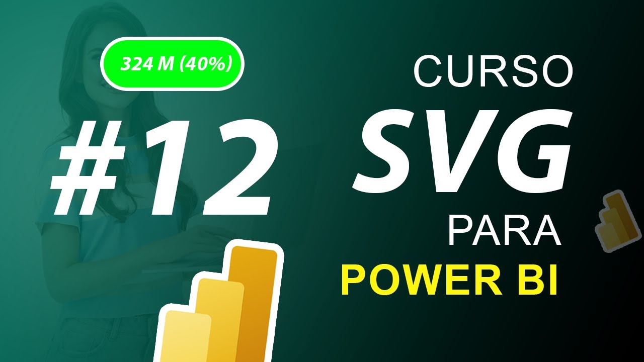 12. Gráfico de barras redondeadas SVG Valor y  Porcentaje en Power BI