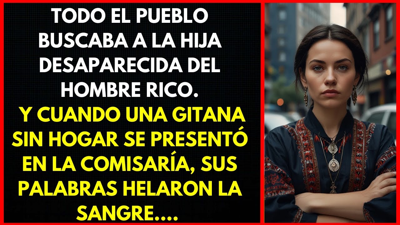 La ciudad buscaba a la hija de un millonario. Al ver a una gitana en la comisaría, su corazón heló.