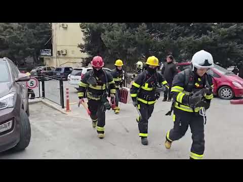 FHN-in Dövlət Yanğından Mühafizə Xidməti yaşayış kompleksində təlim keçirib