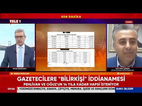 Genel Eğitim Sekreterimiz Veli Fırat Şimşek,  Tele 1 Tv`de yayınlanan Sabah Pusulası programında gazeteci Musa Özuğurlu`nun canlı yayın konuğu oldu. | EĞİTİM İŞ