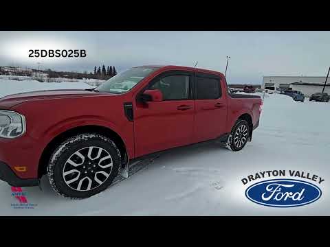 2022 Ford Maverick LARIAT AWD SuperCrew in Red for sale at Drayton Valley Ford in Drayton Valley, AB
