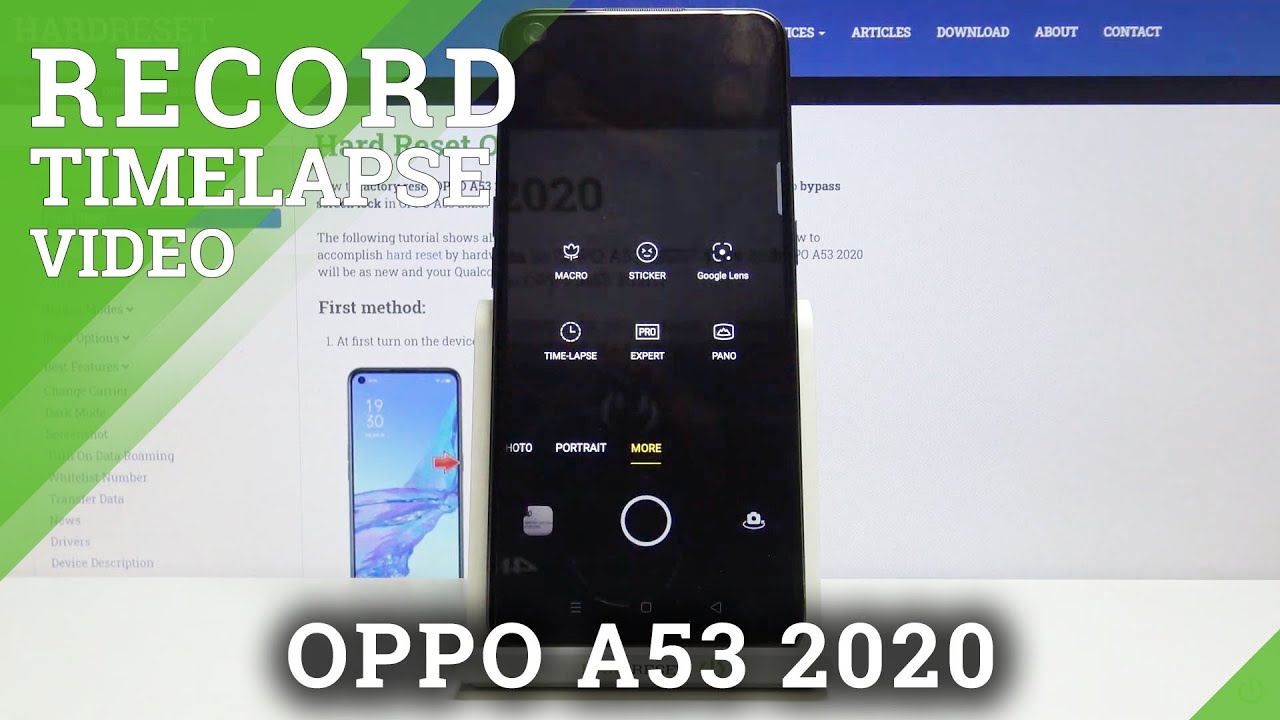 How to Allow Timelapse Function in OPPO A53 2020 Camera – Speed Up Videos