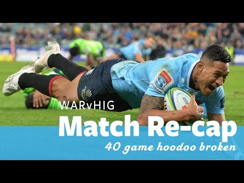 Match Re-cap: NSW Waratahs v HIghlanders
