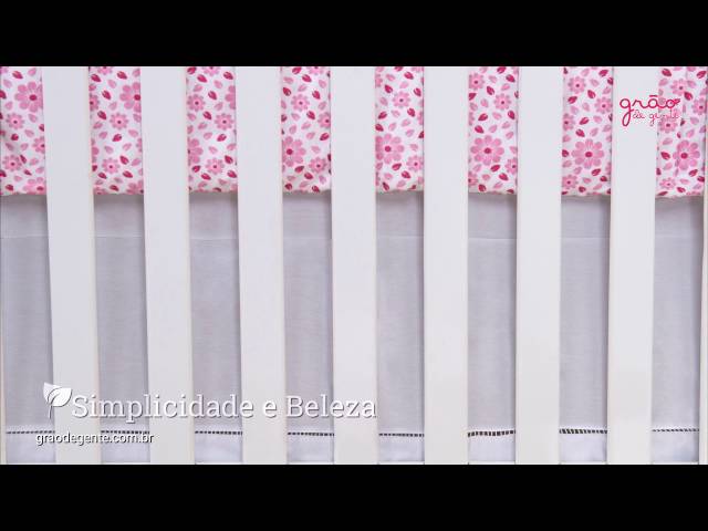 Saia para Berço Princess Real Rosa | Ref: 61622
