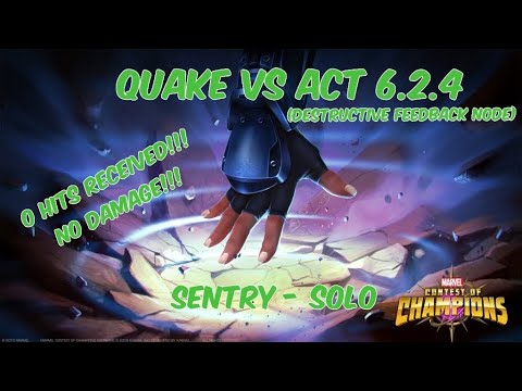 Quake vs Act 6.2.4 (Destructive Feedback) Sentry - Solo - 0 Hits!!!