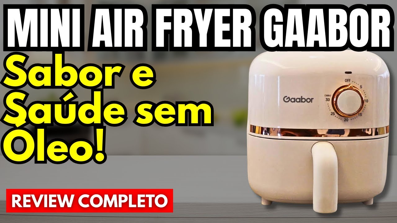Miniatura da avaliação em vídeo de Mini Air Fryer Gaabor 1.4L 900W 127V