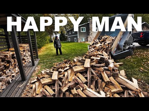 FIREWOOD MONEY MAKING DAY AGAIN...HAPPY CUSTOMERS!