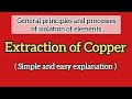 Extraction Of Copper Cu From Copper Pyrites Ore CuFeS2 Class 12 Chemistry Metallurgy