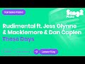 These Days - Rudimental, Jess Glynne, Macklemore, Dan Caplen (Lower Key) Karaoke Piano