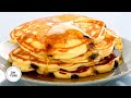 Professional Baker Teaches You How To Make BLUEBERRY PANCAKES!