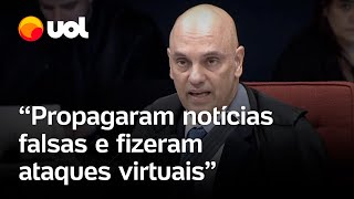 Moraes says Bolsonaro's allies carried out coordinated virtual attacks: 'They incited violence'