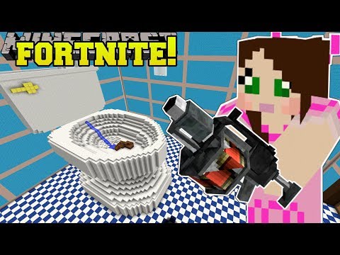 Minecraft: GIANT TOILET - FORTNITE BATTLE ROYALE - Modded Mini-Game