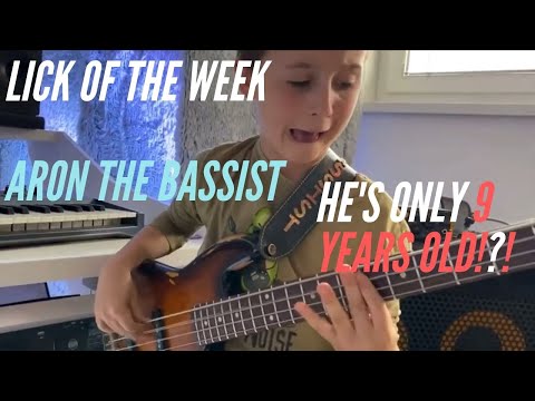 Gospel Bass Lick Breakdown...From A 9 Year Old! Aron The Bassist
