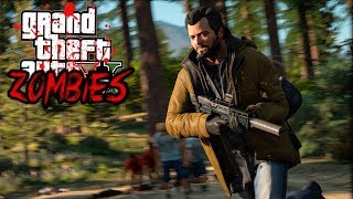 GTA V ZOMBIES - PROCURANDO RECURSOS NA FLORESTA #2