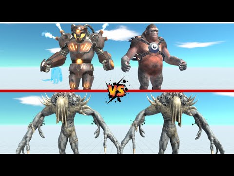 SADDLE GORO WITH OLD GORO VS 2 BOSS - Animal Revolt Battle Simulator
