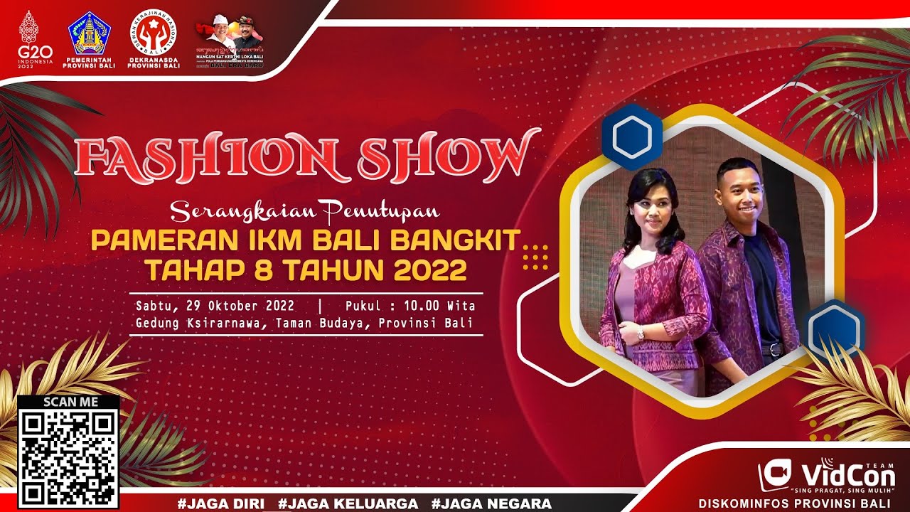 Dinas Perhubungan Provinsi Bali mengikuti Peragaan Busana (fashion show) di Gedung Ksirarnawa