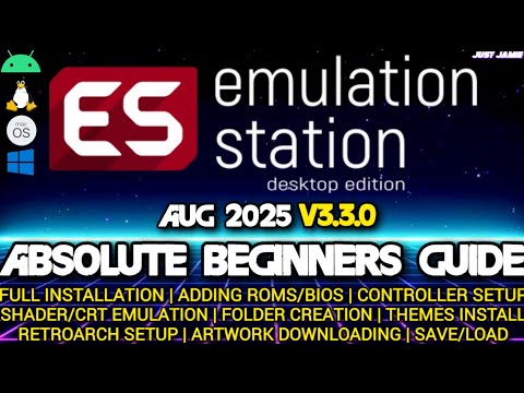 Ultimate ES-DE V3.3.0 All-In-One Setup Guide (August 2025) #emulationstation #esde #emulator 