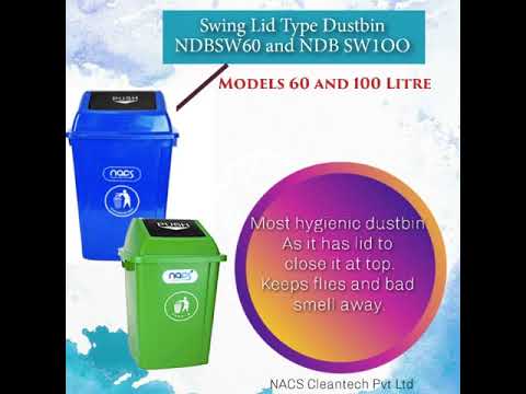 Plastic Waste Bin ISO and DIN EN 840 Certified