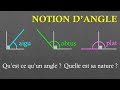 6e Introduction à la notion d'angle, nature d'un angle