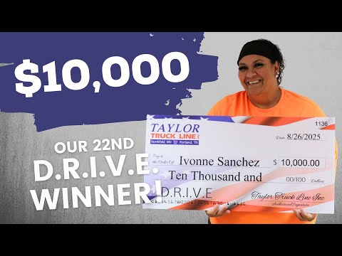 D.R.I.V.E. $10,000 Drawing | Our 22nd Winner, Ivonne Sanchez!