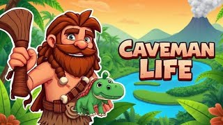 Caveman Life: Prehistoric Gameplay walkthrough part#1Android raise a dino egg, protect