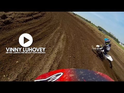 HELMET CAM: Vinny Luhovey, Jr. - Red Bud / Loretta Lynn Mid-East Regional