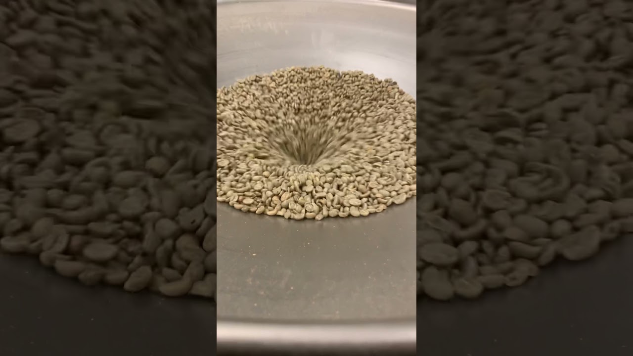 Starting the coffee roasting process