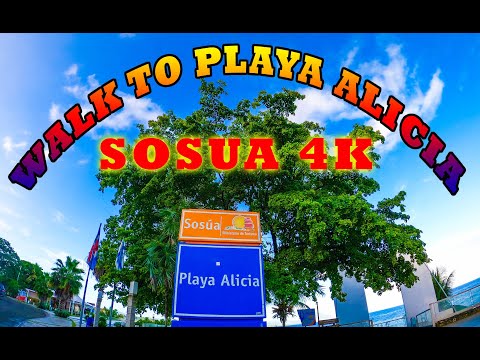 4K HD Walk from Mary Rose to Playa Alicia Beach early morning #Sosua #Rental #DominicanRepublic