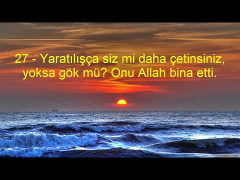 79 NAZİ'AT SURESİ VE MEALİ KABE İMAMI MAHİR HOCA