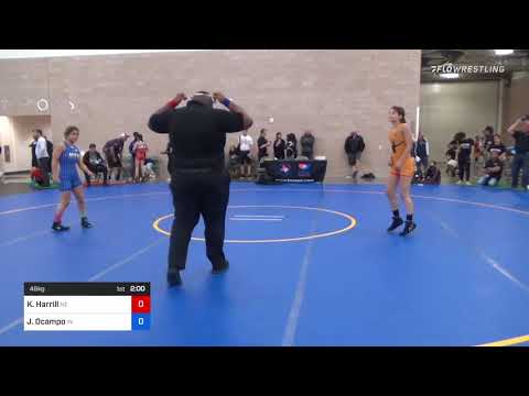 46 Kg Rr Rnd 2 - Kaylyn Harrill, NE Vs Julianna Ocampo, IN