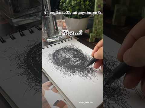 People call me psycho 💀 •wait for end 🔥 #art #creepy #darkartists #darkart