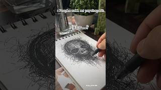 People call me psycho 💀 •wait for end 🔥 #art #creepy #darkartists #darkart