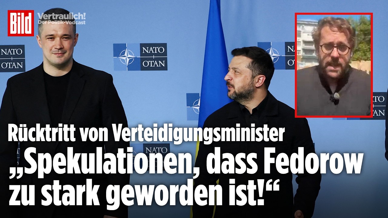 Ukraine-Verteidigungsminister Fedorow tritt zurück: Wurde er Selenskyj zu beliebt? | Vertraulich