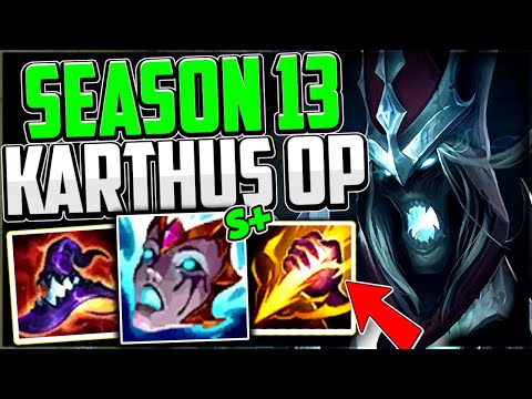 How to Play KARTHUS & CARRY! NO LEASH (3:04 Full Clear HIGH HP!) Karthus Guide Season 13