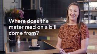 Where does the meter read on a bill come from?
