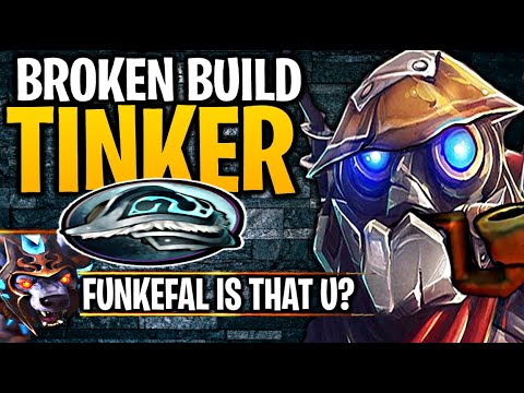Tinker Broken Build Funkefal strat ! Non Stop Shiva's DOTA 2 7.28b Tinker Gameplay
