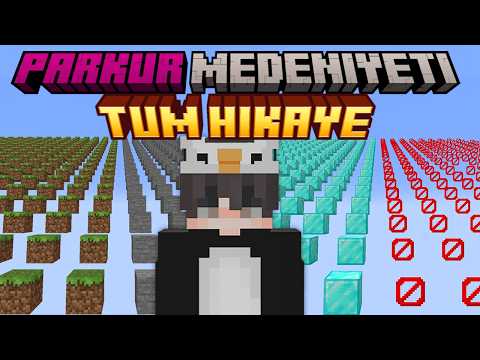 Minecraft ama PARKUR MEDENİYETİNDE Hayatta Kalmaya Çalışıyorum...  (TÜM HİKAYE)