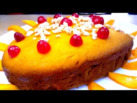 Mango cake Recipe | Mango Cake Soft & Spongy | Eggless Mango Cake without Oven
