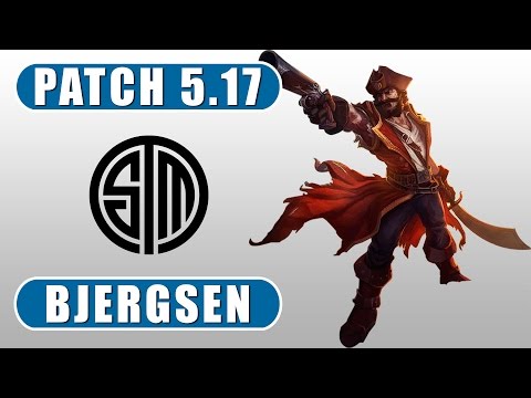 TSM Bjergsen - Gangplank vs Lulu - Mid - Patch 5.17 - Season 5 - Diamond 2 Korean - LoL Replay
