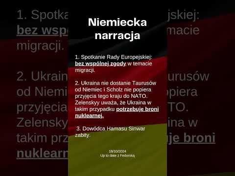 Up to date z Fedorską 18/10/2024